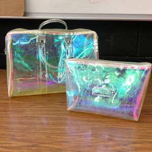 Btuna Transparent Iridescent Purse Steve Madden